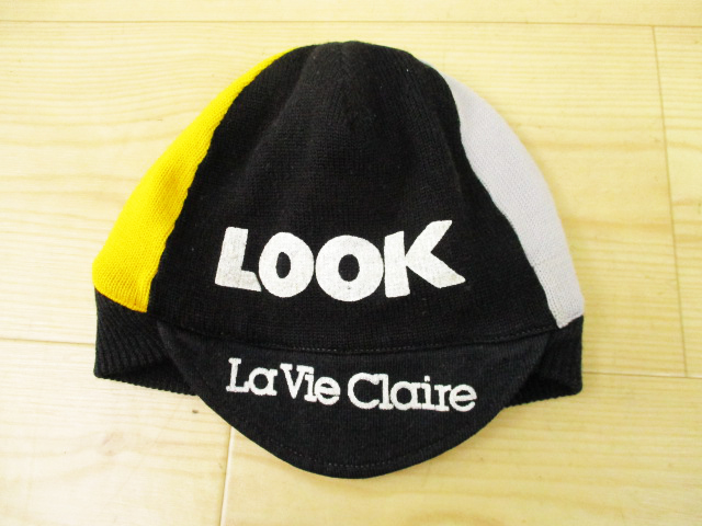 Casquette Cycliste Vintage Santini La Vie Claire - Laine Mélangée Made In Italy
